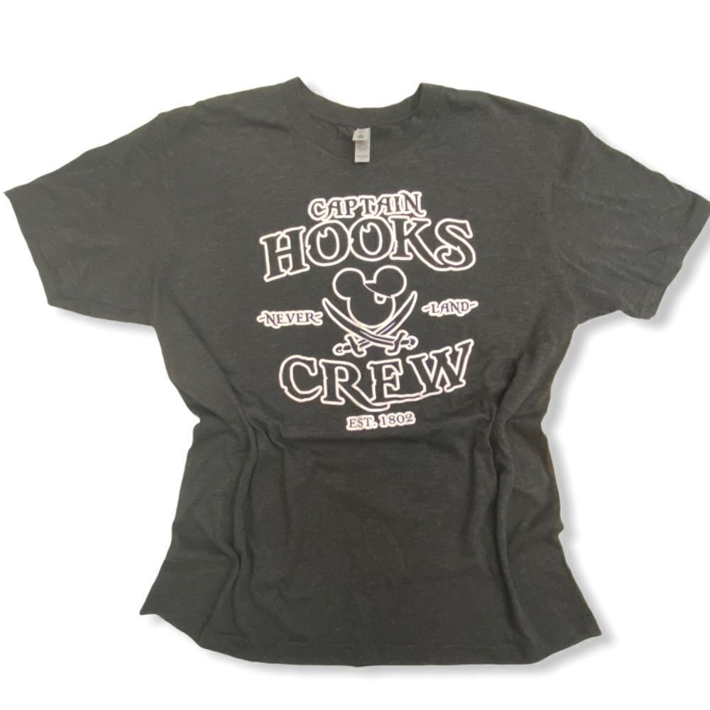 Captain Hooks Crew Black T-Shirt
